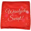 POSZEWKA DEKORACYJNA ŚWIĄTECZNA 40X40 - wesołych świąt