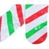 BALON CUKIEREK ŚWIĄTECZNY 90CM - zielono czerwone paski