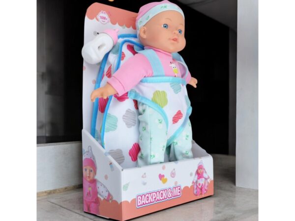 LALKA BOBAS - chłopiec z plecakiem