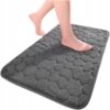 MATA DYWANIK ŁAZIENKOWY ANTYPOŚLIZGOWY 3D 40x60 - ciemny szary