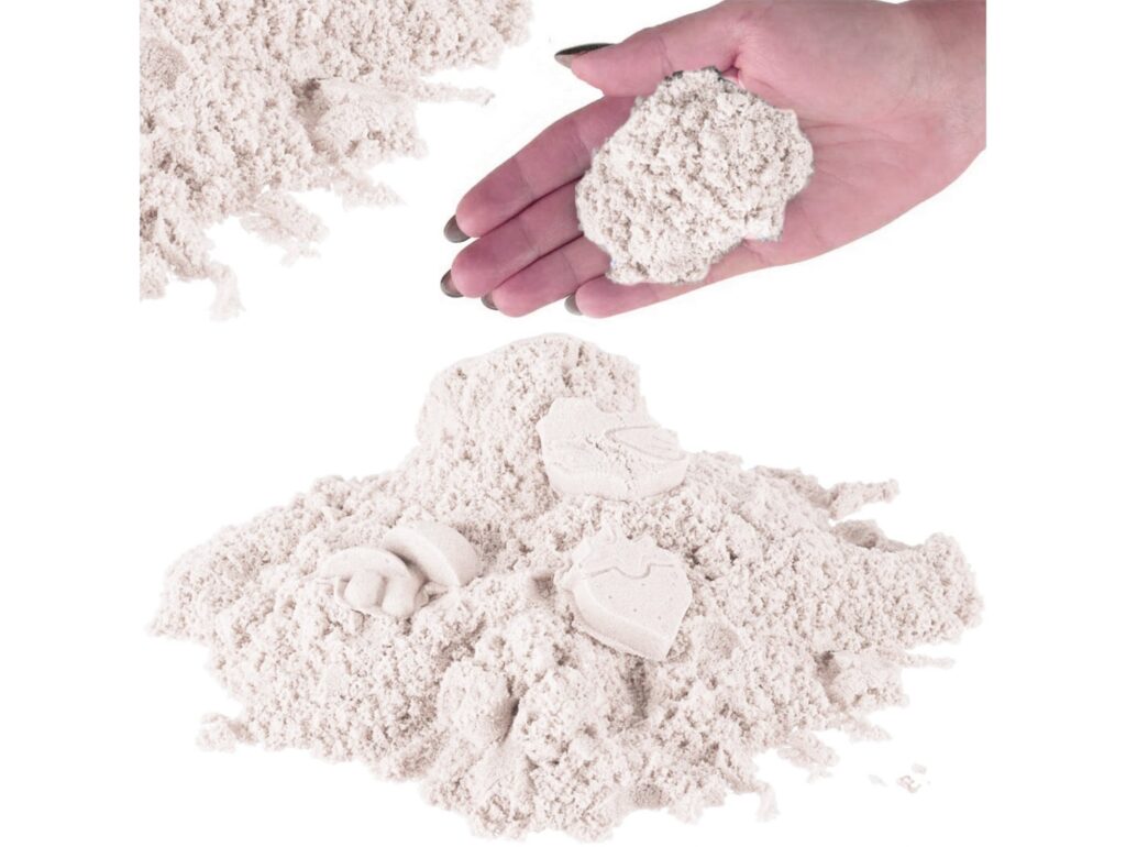 PIASEK KINETYCZNY PIASKOLINA 1KG ZAPAS - jasny kremowy