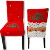 POKROWIEC NA KRZESŁO ELASTYCZNY ŚWIĄTECZNY - czerwony