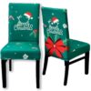 POKROWIEC NA KRZESŁO ELASTYCZNY ŚWIĄTECZNY - zielony