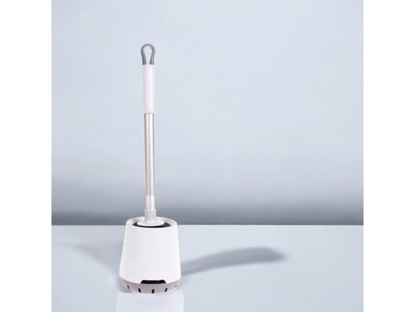 SZCZOTKA SILIKONOWA DO WC NEW - biały