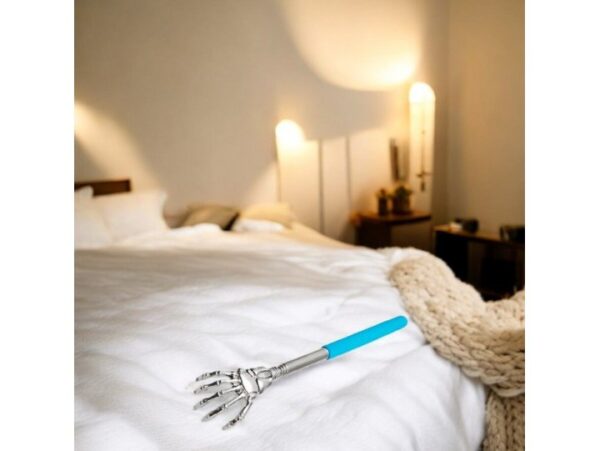 DRAPACZKA DO PLECÓW SKŁADANA TRUPIA RĄCZKA - błękitny