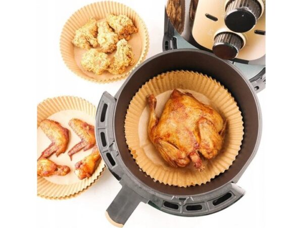 PAPIER DO FRYTKOWNICY AIR FRYER 50szt - okrągły 16 (średnica dół) x 20 (średnica góra)