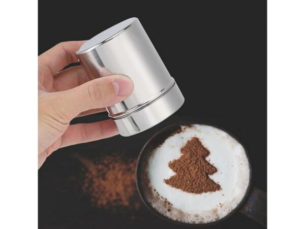 POJEMNIK Z SITKIEM DO CUKRU KAKAO