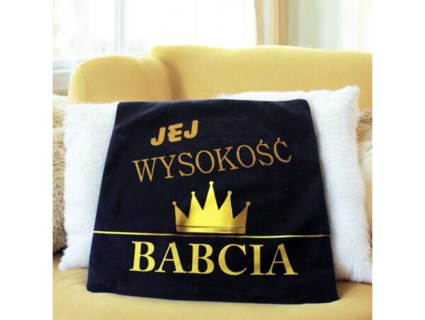 POSZEWKA NA PODUSZKĘ NA DZIEŃ BABCI 40x40 - jej wysokość babcia