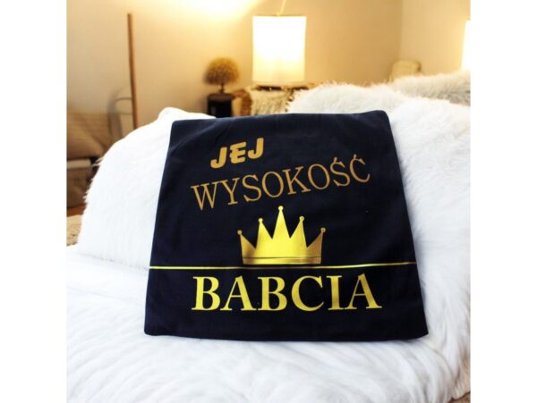 POSZEWKA NA PODUSZKĘ NA DZIEŃ BABCI 40x40 - jej wysokość babcia