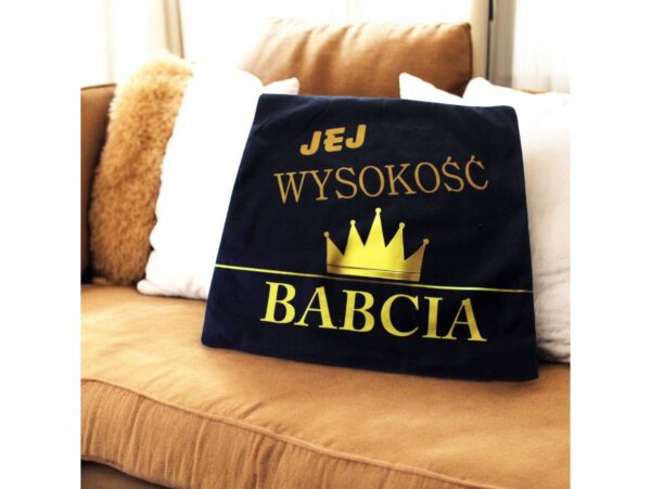 POSZEWKA NA PODUSZKĘ NA DZIEŃ BABCI 40x40 - jej wysokość babcia