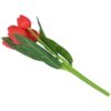 TULIPAN BUKIET SZTUCZNY PIANKOWY 5 KWIATÓW 29cm - czerwony