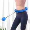 HULA HOOP Z OBCIĄŻNIKIEM MASAŻEREM 45CM - niebieski