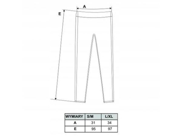 MORAJ LEGGINSY BAWEŁNIANE CZARNE Z NASZYWKĄ - L/XL