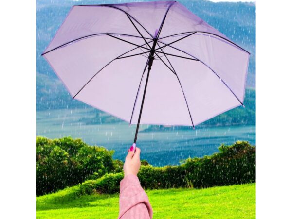 PARASOL PRZEZROCZYSTY 72cm - fioletowy