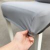POKROWIEC NA KRZESŁO ELASTYCZNY - szary