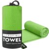 RĘCZNIK Z MIKROFIBRY SZYBKOSCHNĄCY 80x130CM - zielony