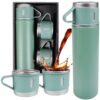 TERMOS Z 3 FILIŻANKAMI ZESTAW PREZENTOWY - zielony
