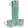 TERMOS Z 3 FILIŻANKAMI ZESTAW PREZENTOWY - zielony