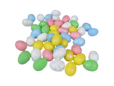 JAJKA WIELKANOCNE STYROPIANOWE MINI 50szt 2,5x1,8cm - pozłacane