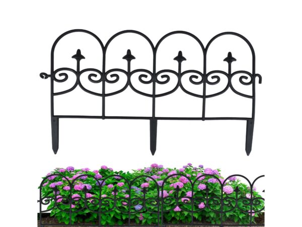 PŁOTEK OGRODOWY PLASTIKOWY - czarny 59,5x34,5cm