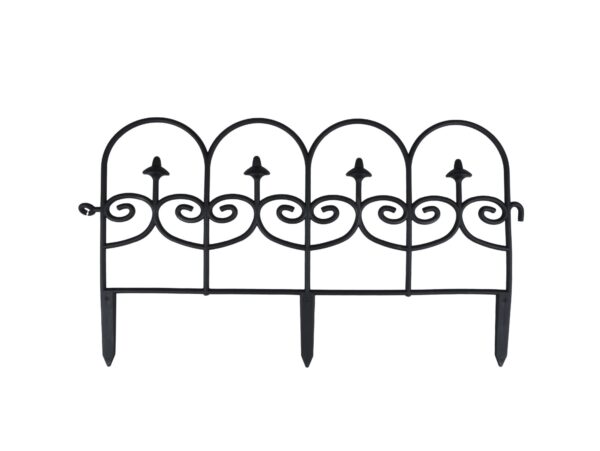 PŁOTEK OGRODOWY PLASTIKOWY - czarny 59,5x34,5cm