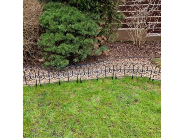 PŁOTEK OGRODOWY PLASTIKOWY - czarny 59,5x34,5cm