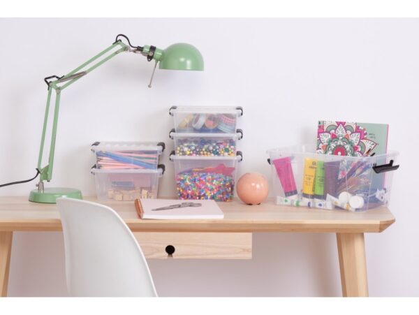 POJEMNIK Z POKRYWĄ DO PRZECHOWYWANIA HOME BOX 2L