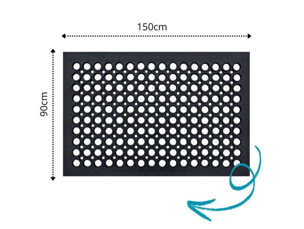SINDBAD WYCIERACZKA GUMOWA Z NAJAZDEM 90x150CM/DRH 110 D RAMP 90x150 5906280708221