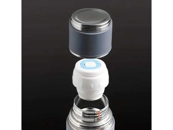 TERMOS Z 3 FILIŻANKAMI ZESTAW PREZENTOWY - szary