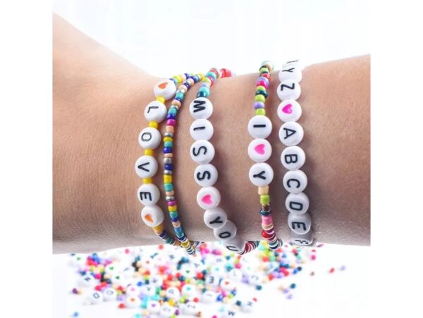 ZESTAW KORALIKÓW DO ROBIENIA BRANSOLETEK