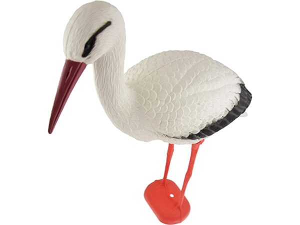 BOCIAN PTAK SZTUCZNY PLASTIKOWY 82x65x22