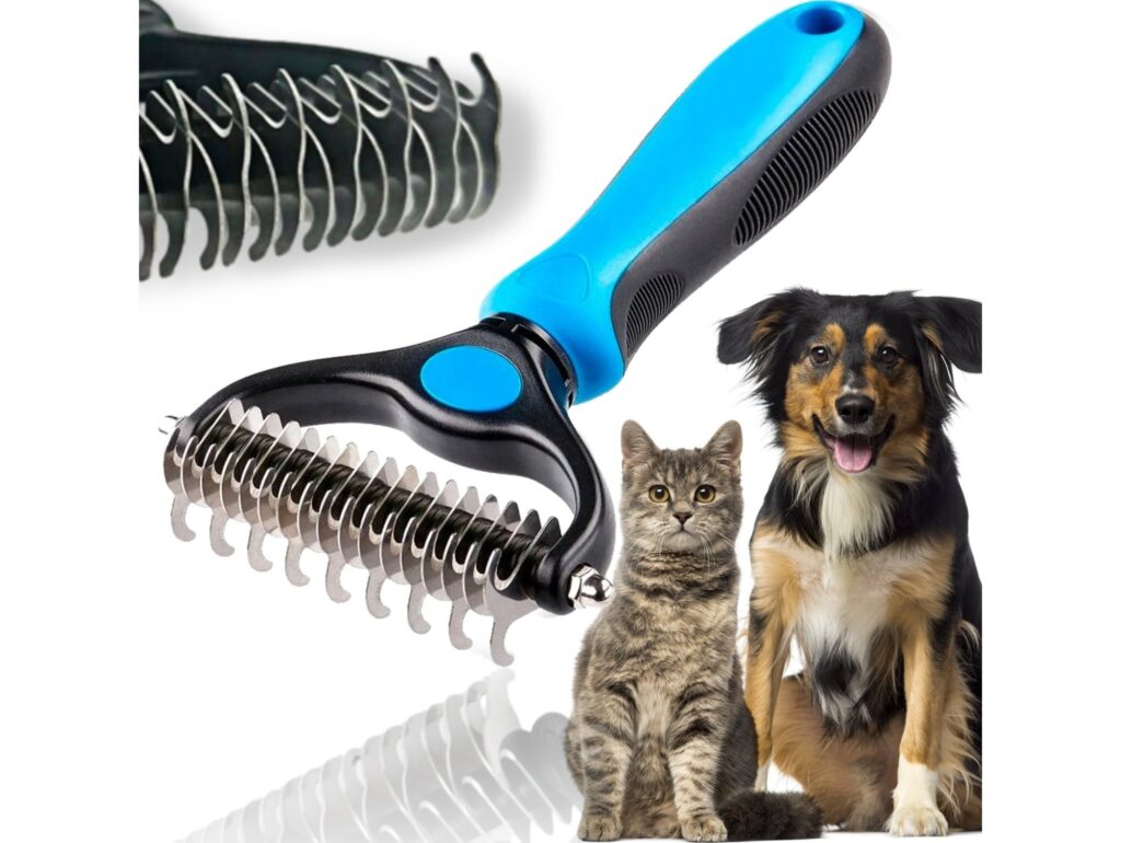 GRZEBIEŃ DO WYCZESYWANIA SIERŚCI PSA KOTA ZGRZEBŁO