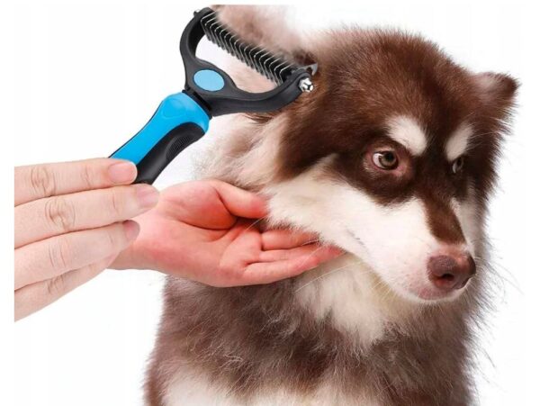 GRZEBIEŃ DO WYCZESYWANIA SIERŚCI PSA KOTA ZGRZEBŁO