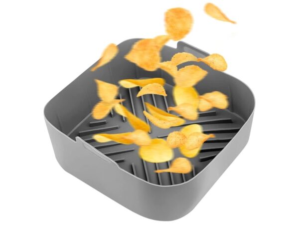 KOSZYK SILIKONOWY FORMA DO FRYTKOWNICY AIR FRYER 20x20x6,5cm