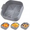 KOSZYK SILIKONOWY FORMA DO FRYTKOWNICY AIR FRYER 20x20x6,5cm
