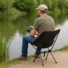 KRZESŁO TURYSTYCZNE WĘDKARSKIE SKŁADANE 120KG 65x46x5cm