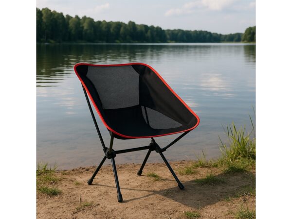 KRZESŁO TURYSTYCZNE WĘDKARSKIE SKŁADANE 120KG 65x46x5cm