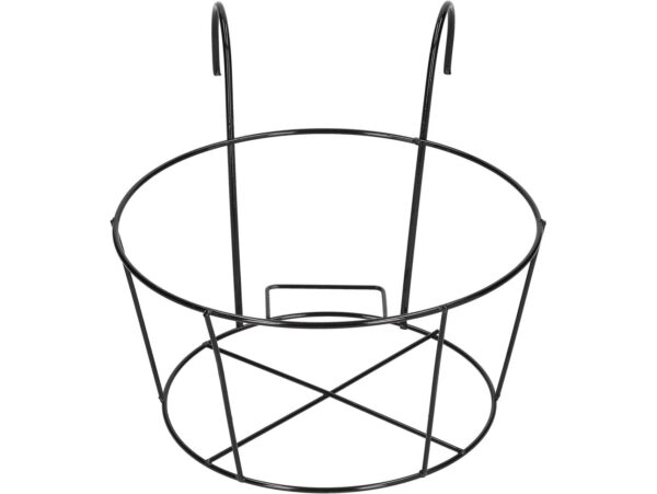 KWIETNIK WIESZAK DO DONICY BALKONOWEJ 20x15,5x11cm - czarny