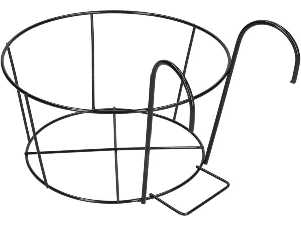 KWIETNIK WIESZAK DO DONICY BALKONOWEJ 20x15,5x11cm - czarny
