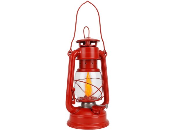 LAMPA NAFTOWA 24cm - czerwony