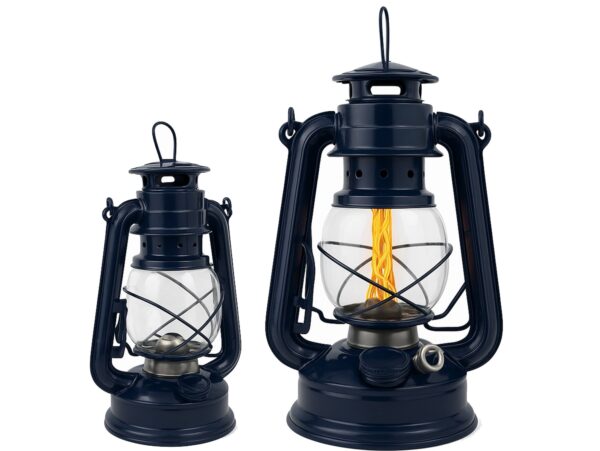 LAMPA NAFTOWA 24cm - granatowy