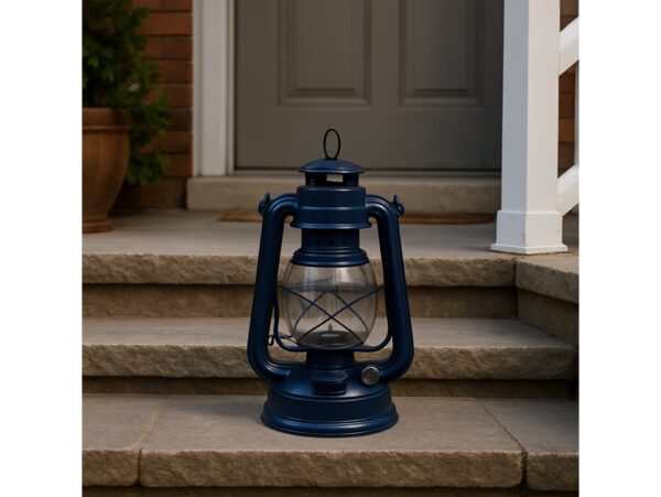 LAMPA NAFTOWA 24cm - granatowy