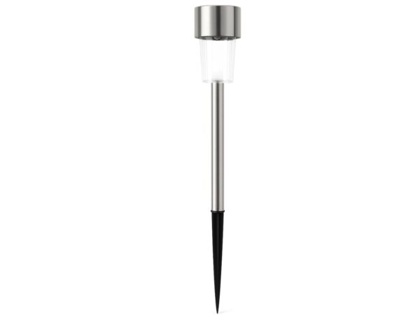 LAMPA SOLARNA OGRODOWA WBIJANA - 30cm srebrny