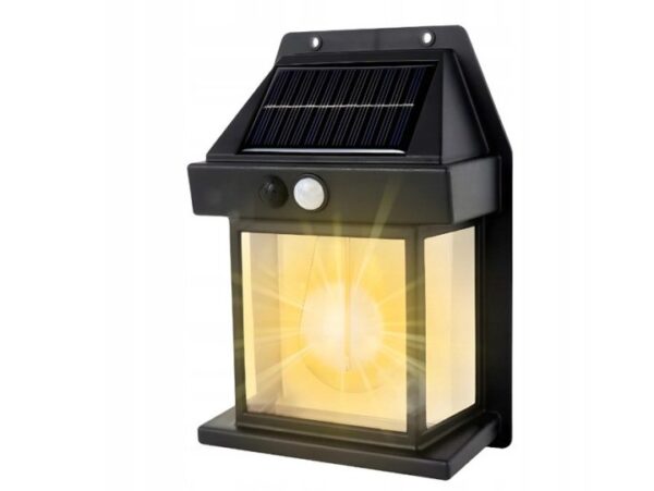 LAMPA SOLARNA Z CZUJNIKIEM RUCHU ZMIERZCHU 3 TRYBY 17x11x6cm