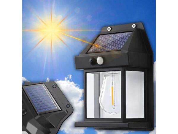 LAMPA SOLARNA Z CZUJNIKIEM RUCHU ZMIERZCHU 3 TRYBY 17x11x6cm