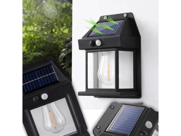 LAMPA SOLARNA Z CZUJNIKIEM RUCHU ZMIERZCHU 3 TRYBY 17x11x6cm