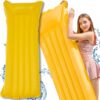MATERAC PLAŻOWY DMUCHANY DO PŁYWANIA 180x70cm - żółty