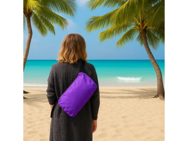 MATERAC SOFA NADMUCHIWANA LAZY BAG AIR SOF - fioletowy