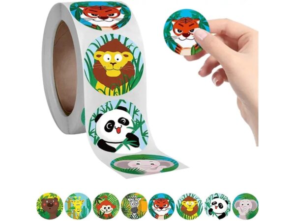 NAKLEJKI MOTYWACYJNE ROLKA 500SZT