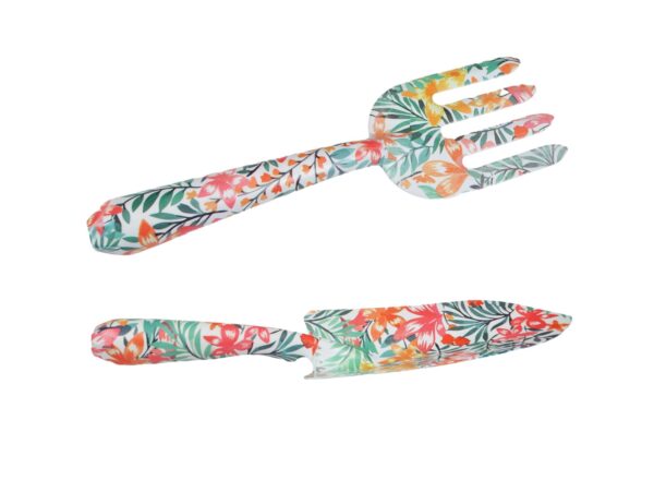 NARZĘDZIA OGRODOWE 3SZT - pomarańczowe kwiaty